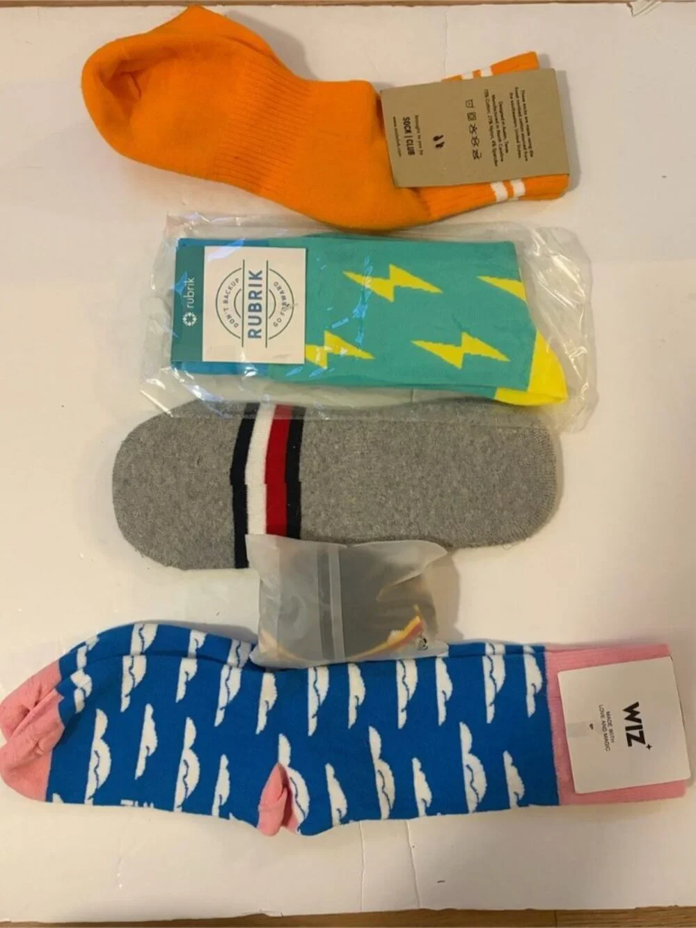 5-Pack Novelty Socks Bundle Hogwarts Rubrik WTZ Sock Club